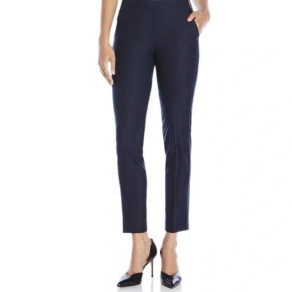Kit And Ace Go To Trousers Dark Navy Blue Size 0 Wool Dress Pants